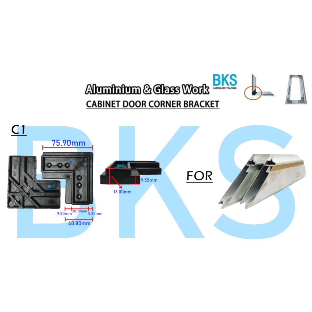 C1 Cabinet Door Corner Bracket