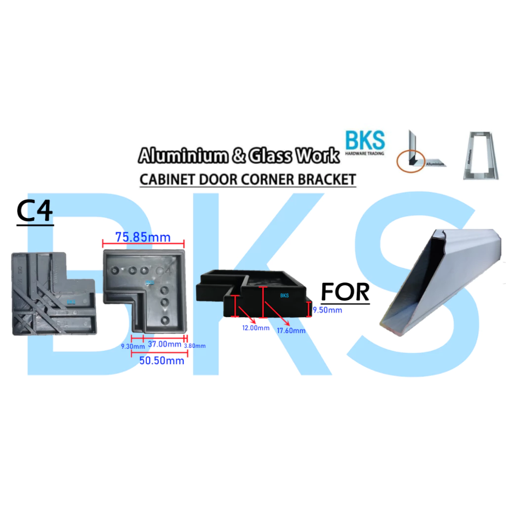 C4 Cabinet Door Corner Bracket