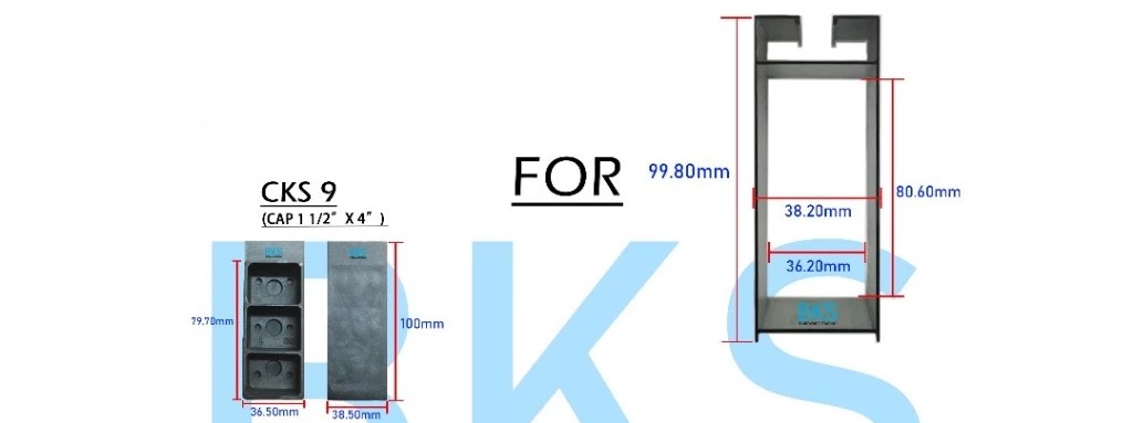 CKS 9 (CAP 1 1/2"x4") Hollow Bracket
